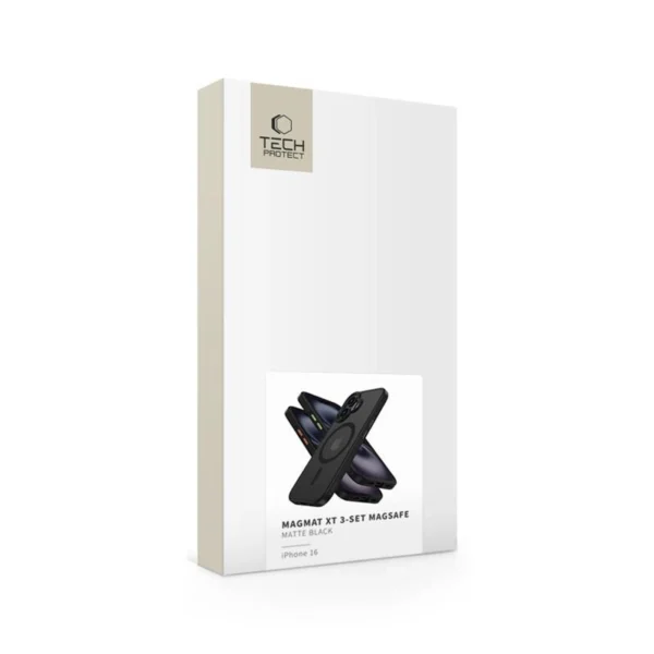 Tech-Protect MagMat Magsafe 3-set iPhone 16 Case - Matte Blackeng