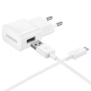 Samsung EP-TA50EWE 8W USB-A Wall Charger with MicroUSB Cable ECB-DU4AWE (Bulk - Replacement Packaging) - Whiteeng