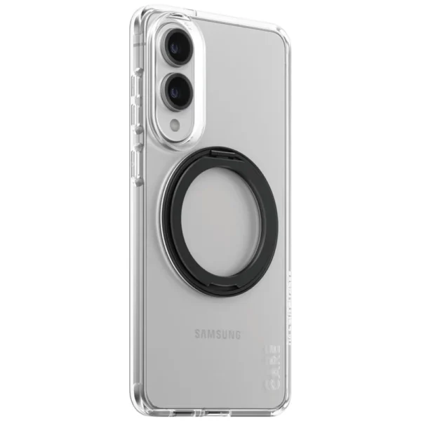 CARE by PanzerGlass Feature Black Kickstand & QI Case for Samsung Galaxy S25 Edge - Transparenteng