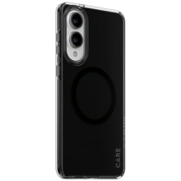 CARE by PanzerGlass Flagship Urban Combat Black QI Case for Samsung Galaxy S25 Edge - Semi-transparenteng