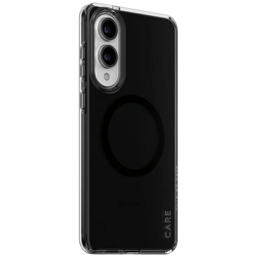 CARE by PanzerGlass Flagship Urban Combat Black QI Case for Samsung Galaxy S25 Edge - Semi-transparenteng