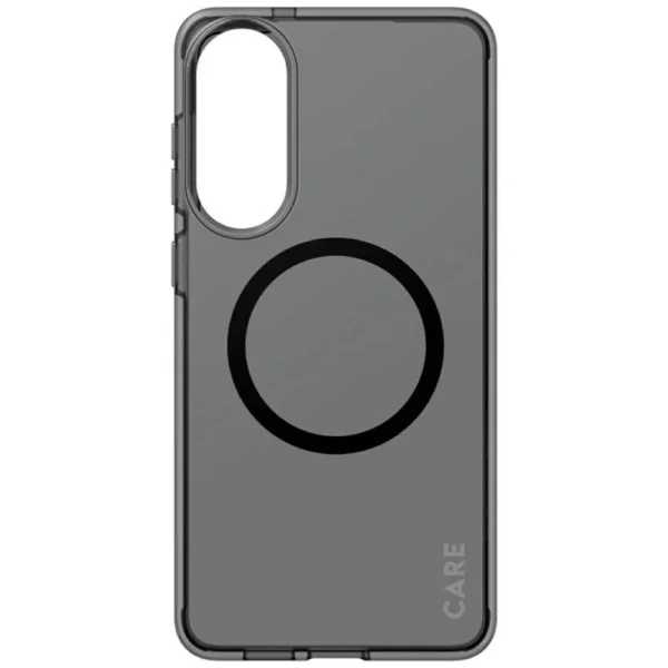 CARE by PanzerGlass Flagship Urban Combat Black QI Case for Samsung Galaxy S25 Edge - Semi-transparenteng