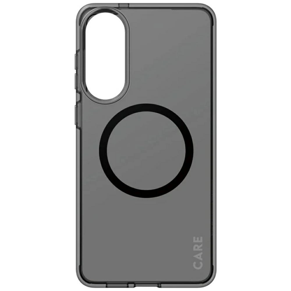 CARE by PanzerGlass Flagship Urban Combat Black QI Case for Samsung Galaxy S25 Edge - Semi-transparenteng