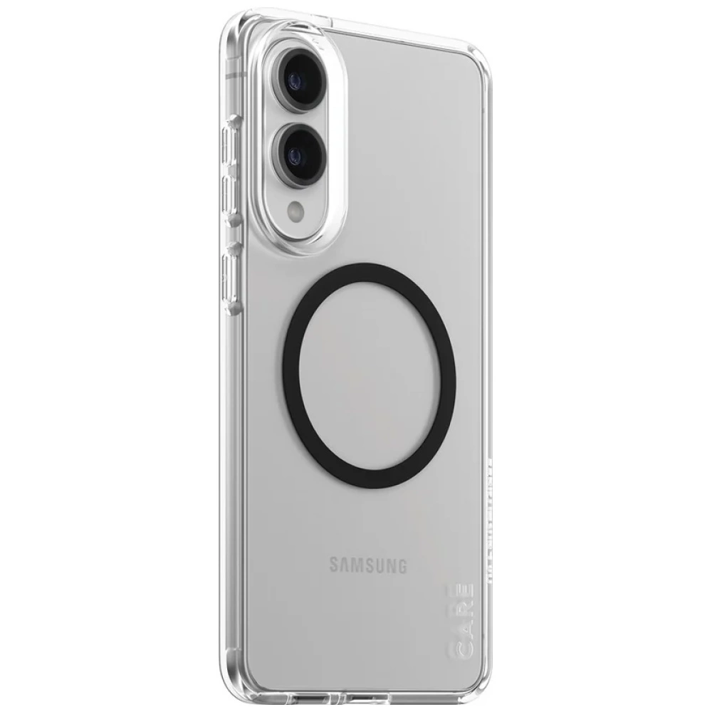 CARE by PanzerGlass Flagship Urban Combat Black QI Case for Samsung Galaxy S25 Edge - Transparenteng