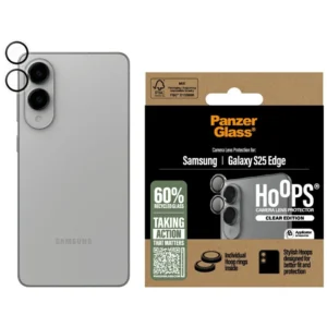 PanzerGlass Hoops Lens Protector Tempered Glass for Samsung Galaxy S25 Edge - Cleareng