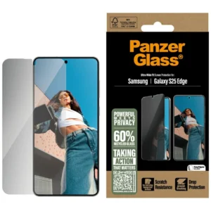 PanzerGlass Ultra-Wide Fit Privacy Glass for Samsung Galaxy S25 Edge - Cleareng