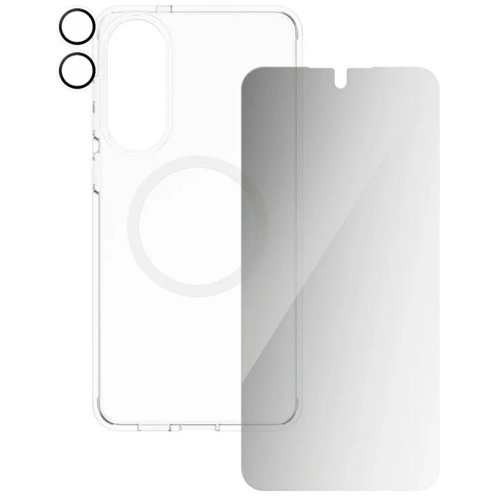 CARE by PanzerGlass Flagship 3in1 Case + Privacy Glass + Lens for Samsung Galaxy S25 Edge - transparenteng