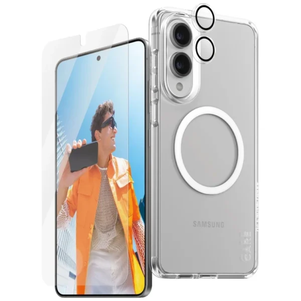 CARE by PanzerGlass Flagship 3in1 Case+Glass+Lens for Samsung Galaxy S25 Edge - transparenteng