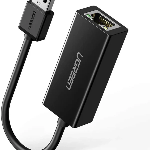 Ugreen external network card RJ45 - USB 2.0 100 Mbps Ethernet black (CR110 20254)eng