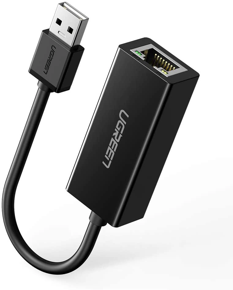 Ugreen external network card RJ45 - USB 2.0 100 Mbps Ethernet black (CR110 20254)eng
