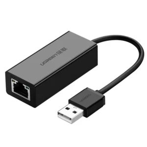 Ugreen external network card RJ45 - USB 2.0 100 Mbps Ethernet black (CR110 20254)eng