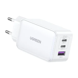 Ugreen CD244 65W USB-A / 2x USB-C GaN fast charger - whiteeng