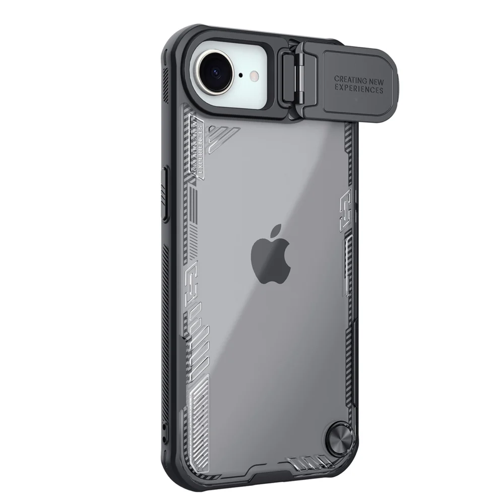 Nillkin Iceblade Prop Case with Lens Cover and Stand for iPhone 16e - Blackeng