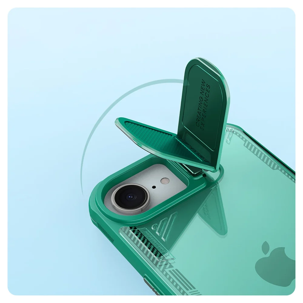 Nillkin Iceblade Prop Case with Lens Cover and Stand for iPhone 16e - Greeneng
