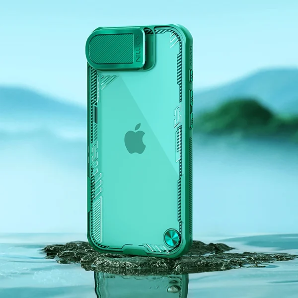 Nillkin Iceblade Prop Case with Lens Cover and Stand for iPhone 16e - Greeneng