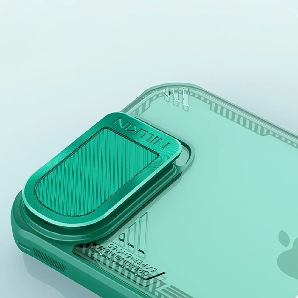 Nillkin Iceblade Prop Case with Lens Cover and Stand for iPhone 16e - Greeneng