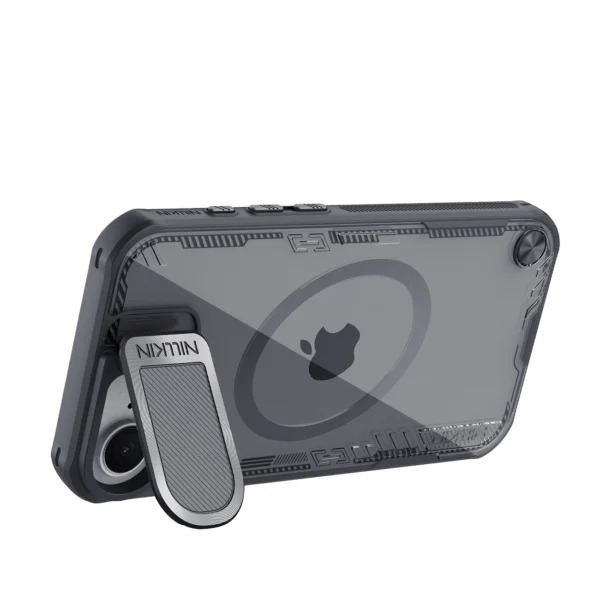 Nillkin Iceblade Prop Magnetic Case with Lens Cover and Stand for iPhone 16e - Blackeng