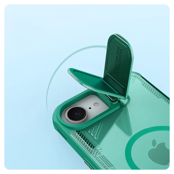 Nillkin Iceblade Prop Magnetic Case with Camera Cover and Stand for iPhone 16e - Greeneng