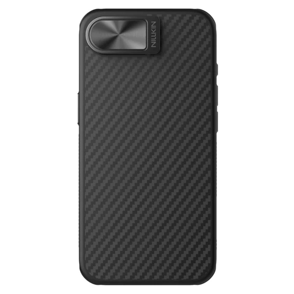 Etui Nillkin CarboProp Magnetic z osłoną na aparat i podstawką na iPhone 16e - czarnepol