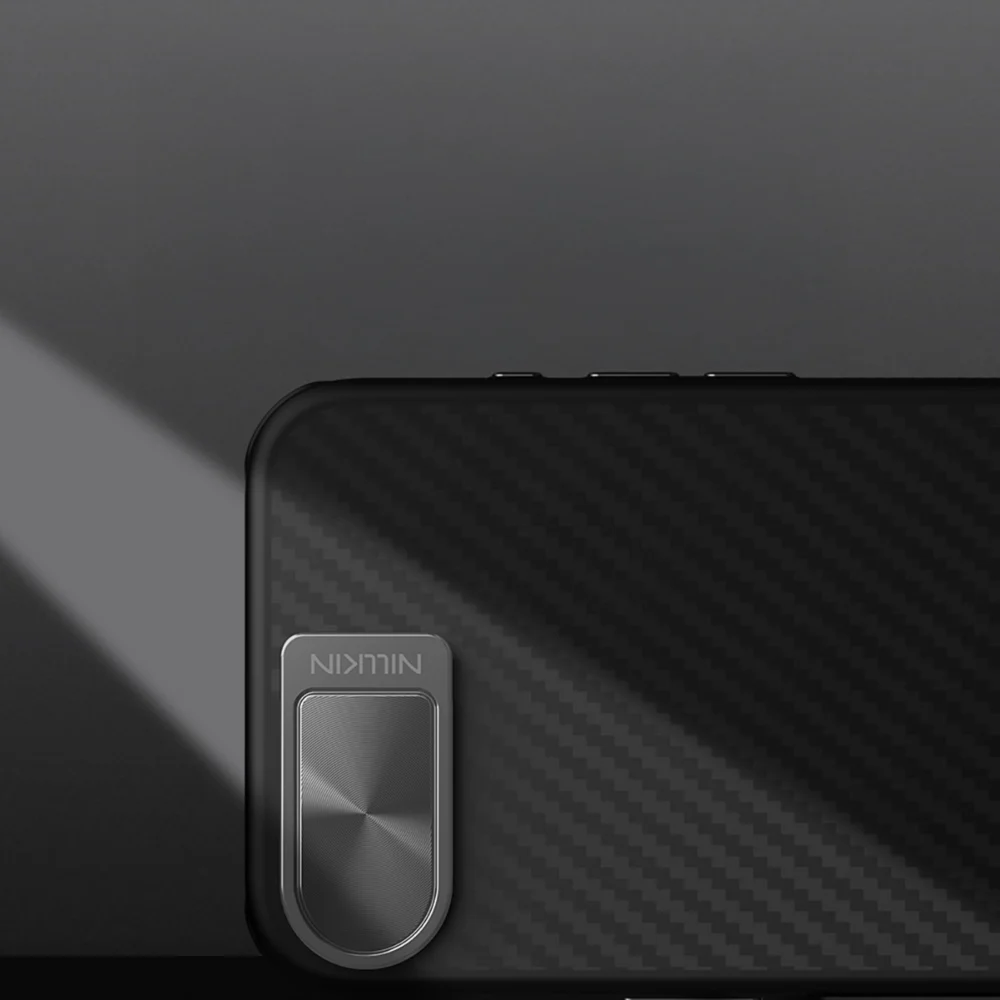 Etui Nillkin CarboProp Magnetic z osłoną na aparat i podstawką na iPhone 16e - czarnepol