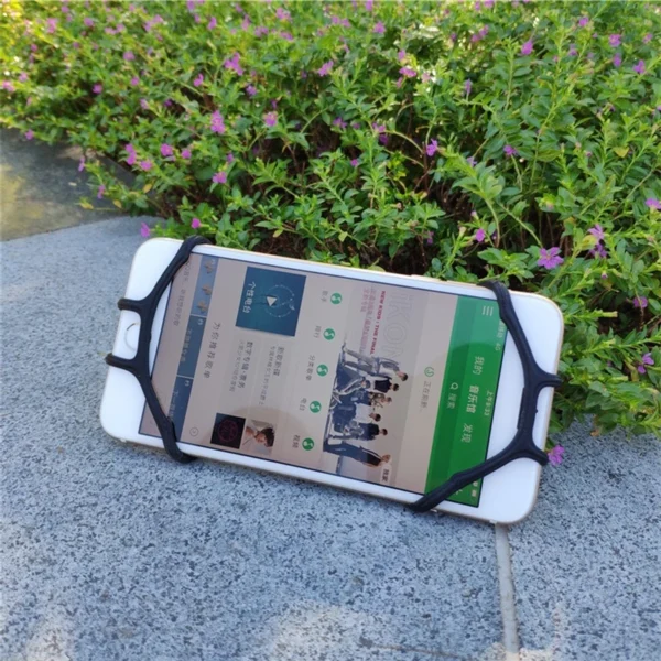 Silicone bicycle phone holder - blackeng