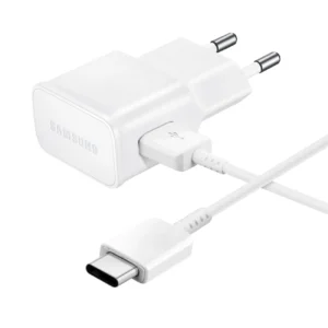 Samsung EP-TA200EWE USB-A 15W wall charger with EP-DR140AWE USB-A - USB-C cable (OOB Bulk - replacement packaging) - whiteeng