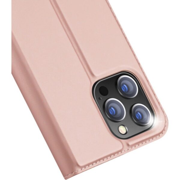 DUX DUCIS wallet case SKIN PRO for IPHONE 15 Pro rose
