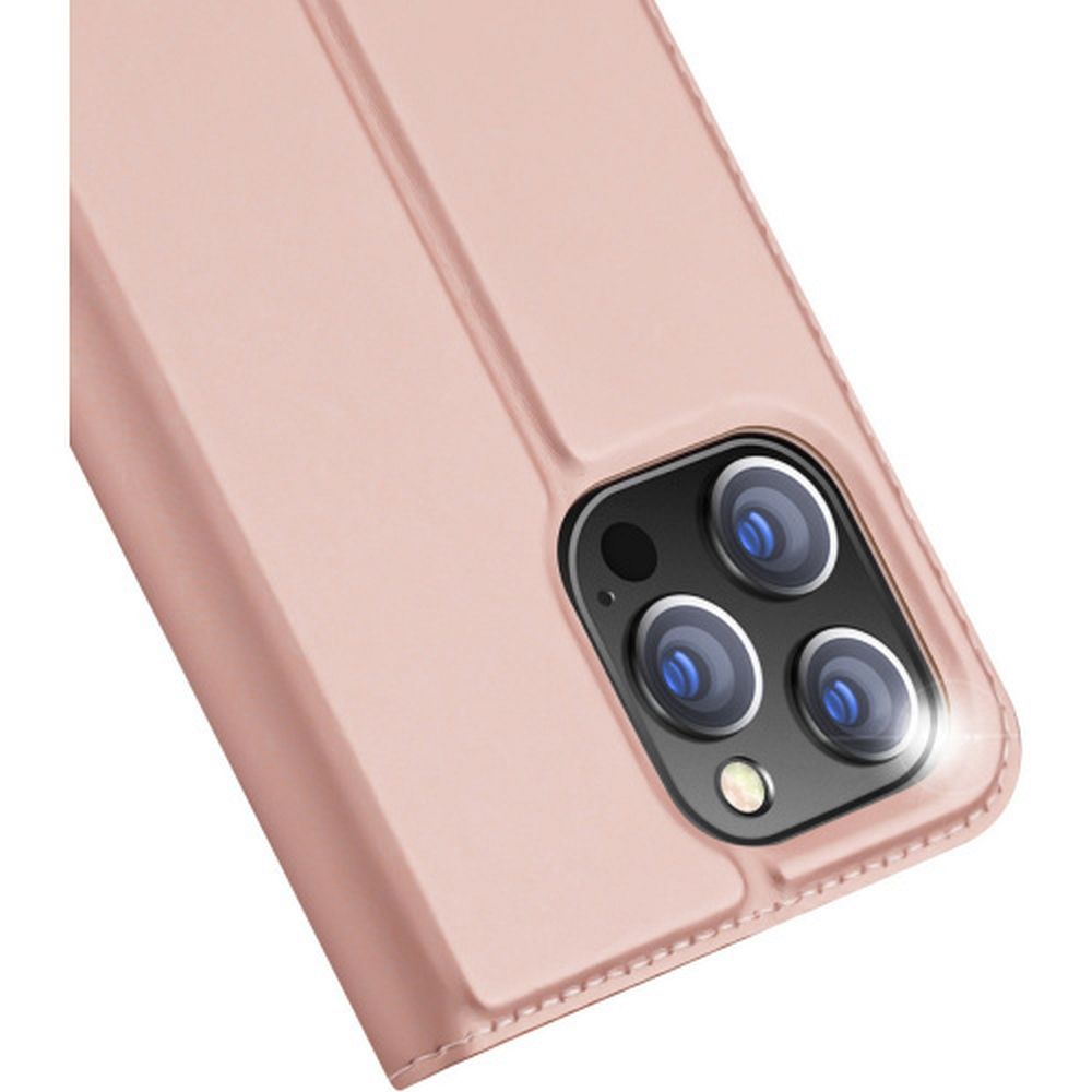 DUX DUCIS wallet case SKIN PRO for IPHONE 15 Pro rose