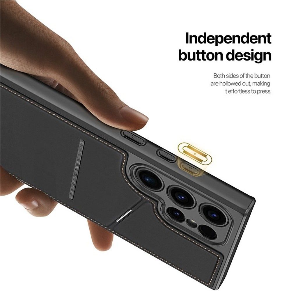 DUX DUCIS case RAFI II MAG with stand compatible with MagSafe for SAMSUNG S24 Ultra black