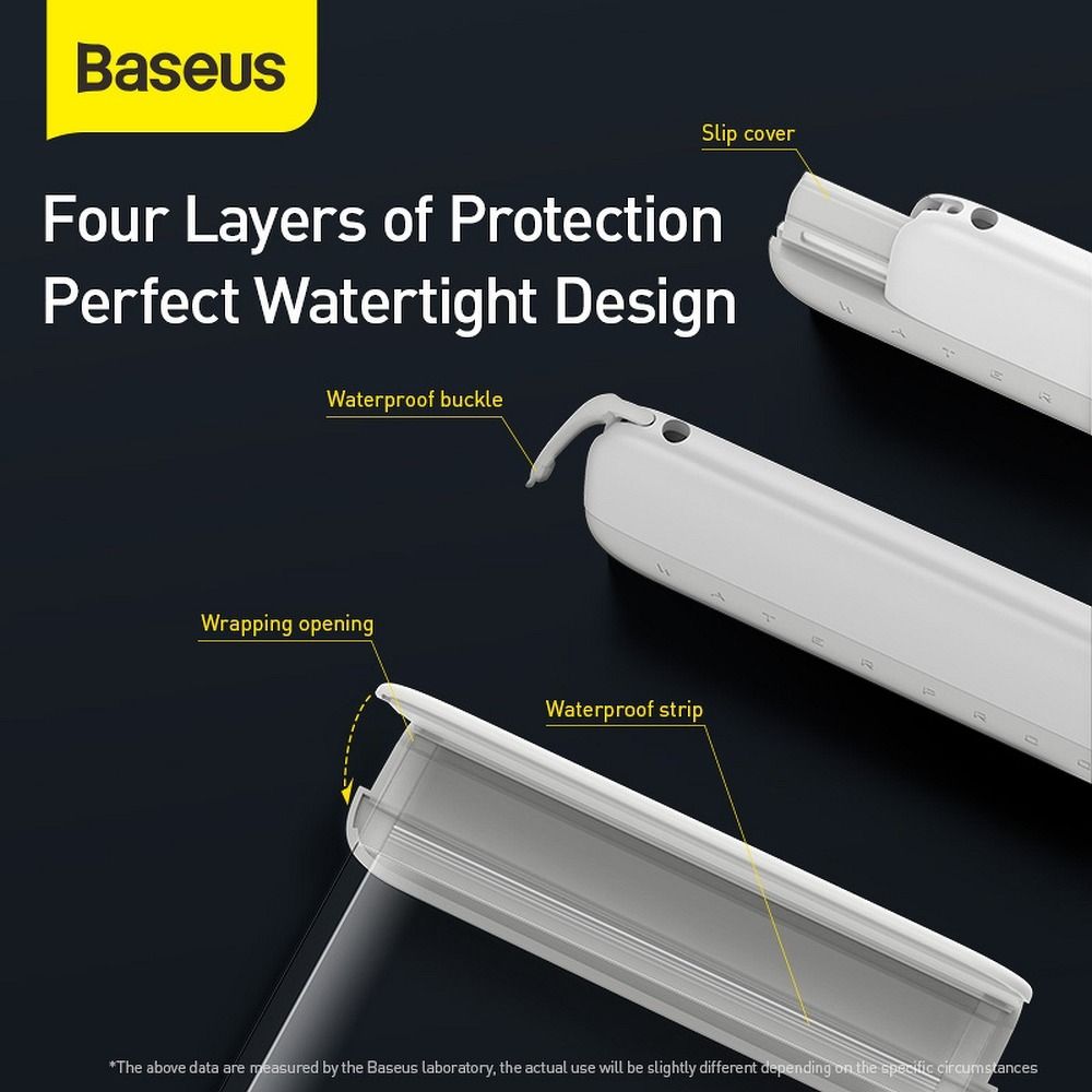 BASEUS uniwersal cover waterproof bag IPX8 ACFSD-D24 white pink