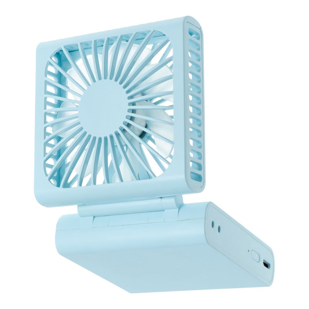 Portable fold fan F10 blue