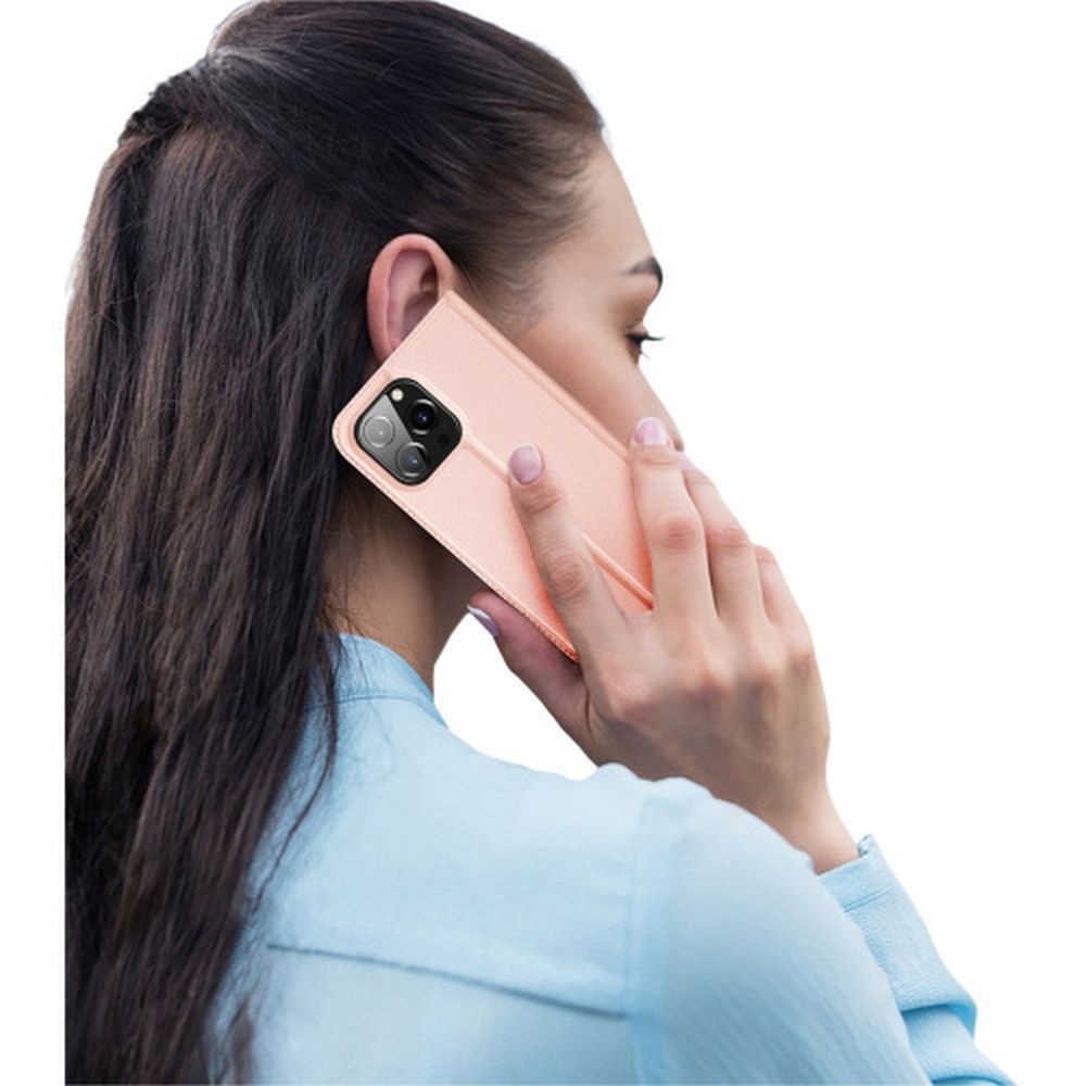 DUX DUCIS wallet case SKIN PRO for IPHONE 15 Pro rose