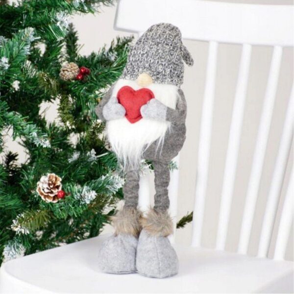 Christmas decoration elf on telescopic legs RC-K-1215 gray