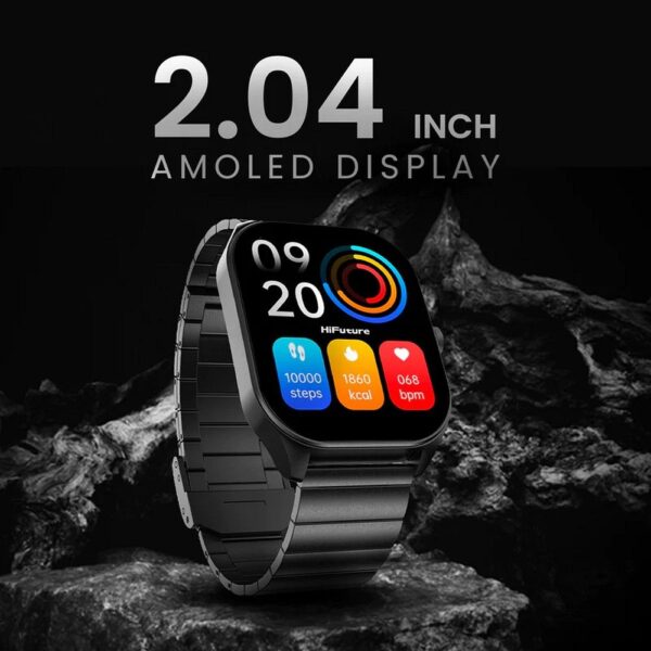 HIFUTURE stainless steel smartwatch with call function APEX (IP68) black