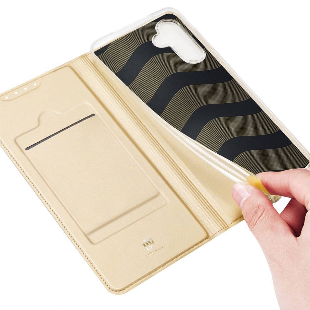 DUX DUCIS wallet case SKIN PRO for SAMSUNG A34 rose
