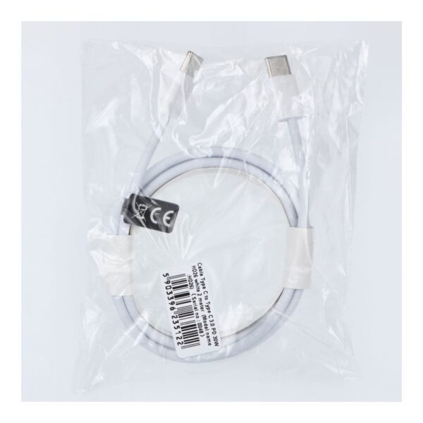 Cable Type C to Type C PD QC3.0 3A 30W HD26 2 m white