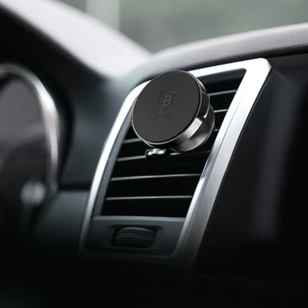 Baseus Small Ears Series SUER-A01 magnetic car air vent holder - blackeng