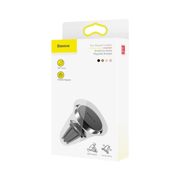 Baseus Small Ears Series SUER-A01 magnetic car air vent holder - blackeng