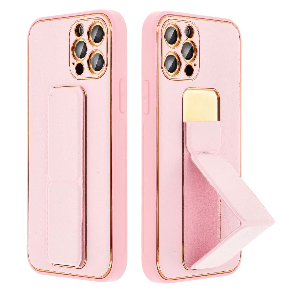 232ea7ed05af15c41c2b02e11dde9cbf LEATHER CASE KICKSTAND for IPHONE 15 Plus pink