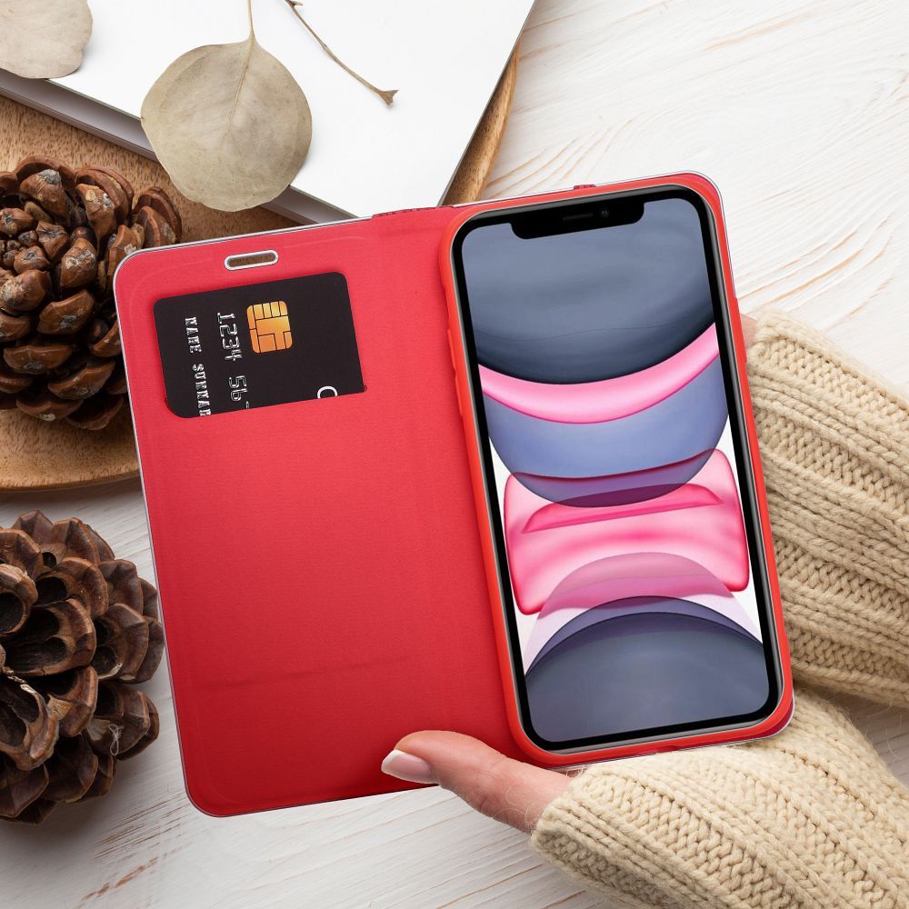 LUNA Book Carbon for IPHONE 17 Pro Max red