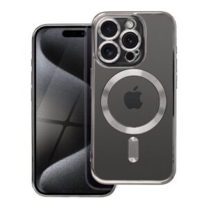 ELECTRO MAG COVER case compatible with MagSafe for IPHONE 17 silver