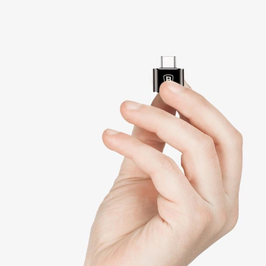 Baseus Mini USB-A to USB-C OTG adapter - blackeng