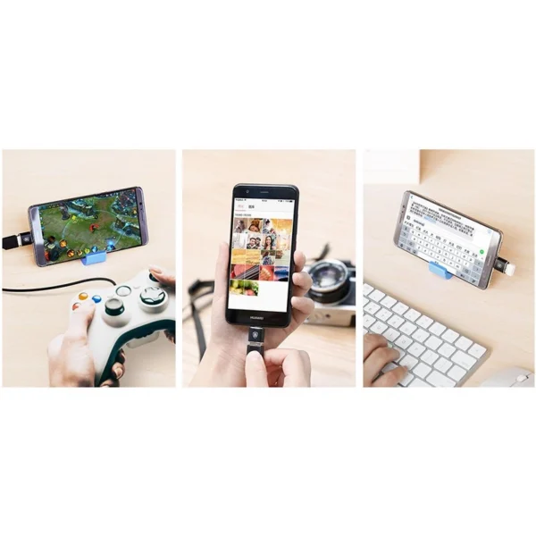 Baseus Mini USB-A to USB-C OTG adapter - blackeng