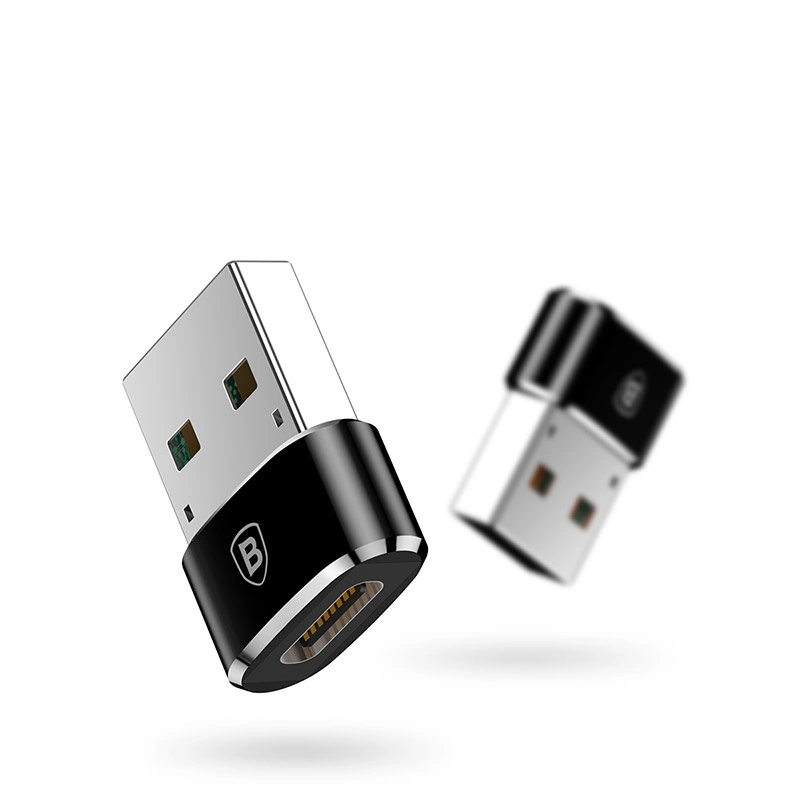Baseus Mini USB-C to USB-A adapter - blackeng