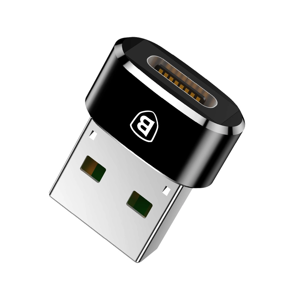 Baseus Mini USB-C to USB-A adapter - blackeng