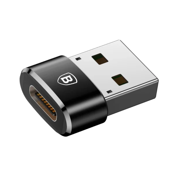 Baseus Mini USB-C to USB-A adapter - blackeng