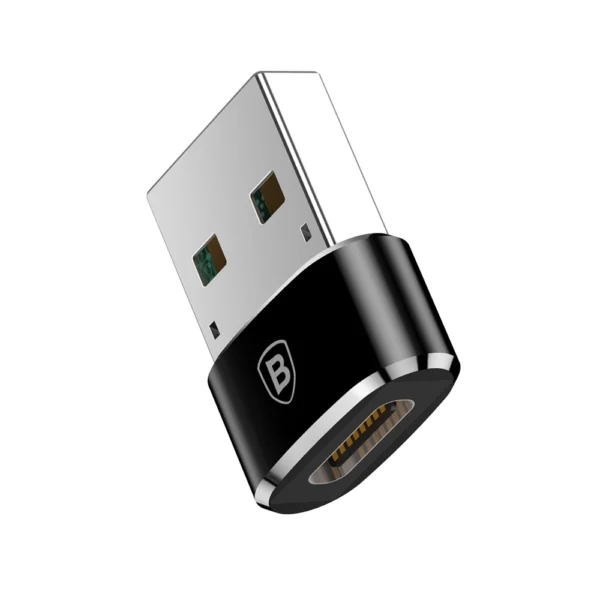 Baseus Mini USB-C to USB-A adapter - blackeng