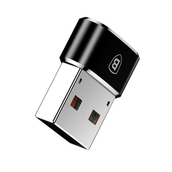 Baseus Mini USB-C to USB-A adapter - blackeng