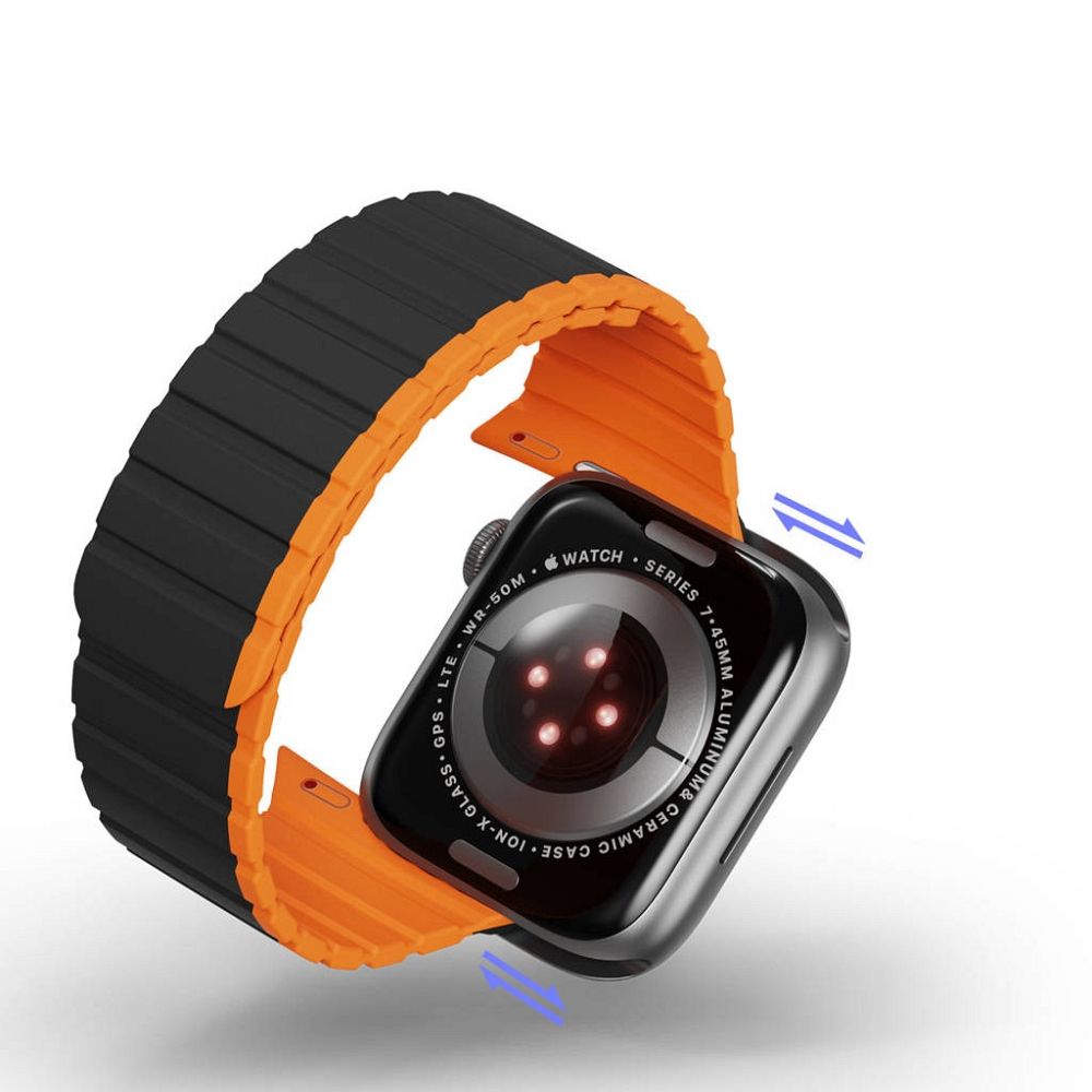 DUX DUCIS strap LD silicone for Apple Watch 38 / 40 / 41 mm black orange