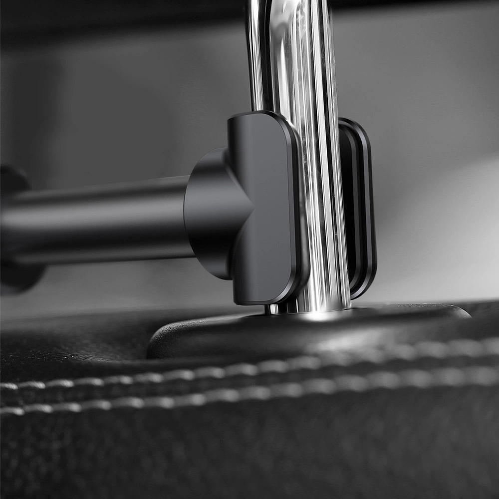 Baseus Backseat Car Mount SUHZ-01 Car Headrest Holder for Tablets / Smartphones 4.7-12.9" - Blackeng